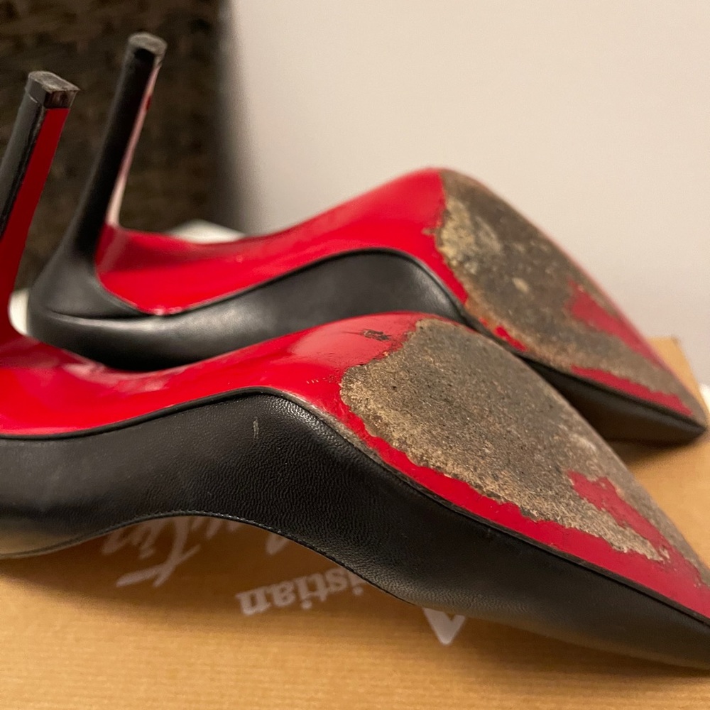 Christian Louboutin Black Pigalle Heels 100mm - Picture 11 of 12